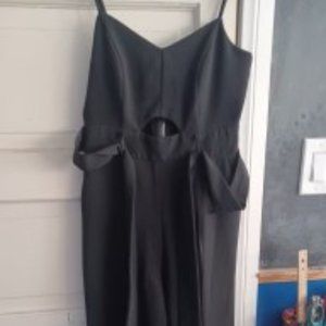 Jumpsuit, Black, Casual, Pants